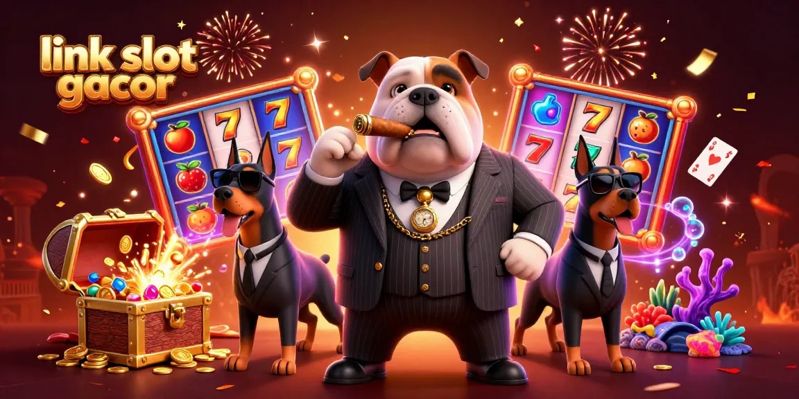 Engage in thrilling gameplay with link slot gacor and vibrant slot reels amidst an energetic casino scene.