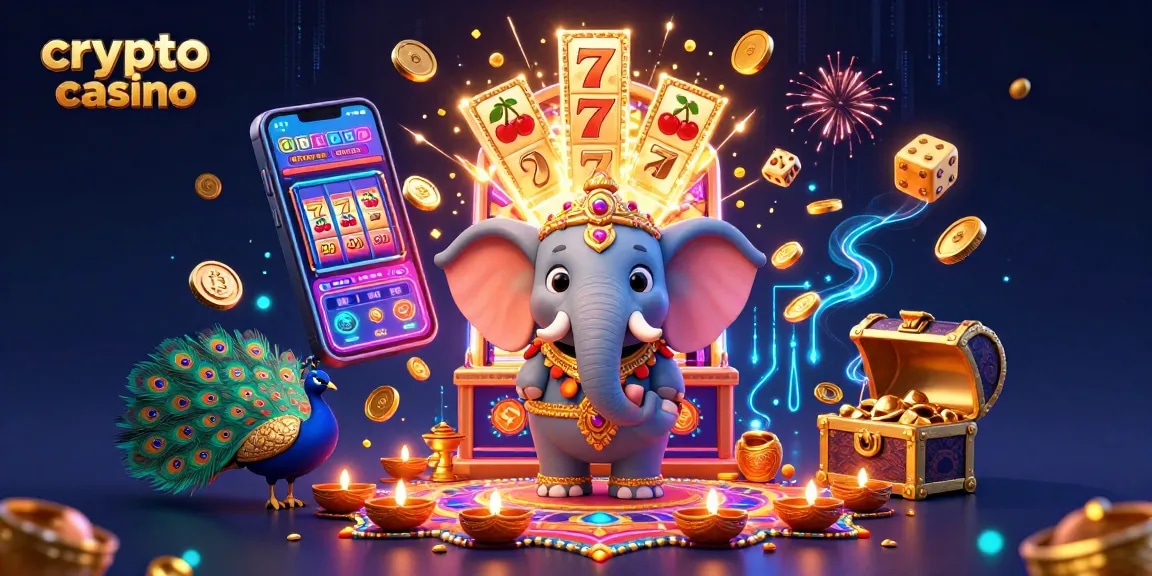 Rinde homenaje al crypto casino con una ilustración vibrante y dinámica, desembolsando premios.