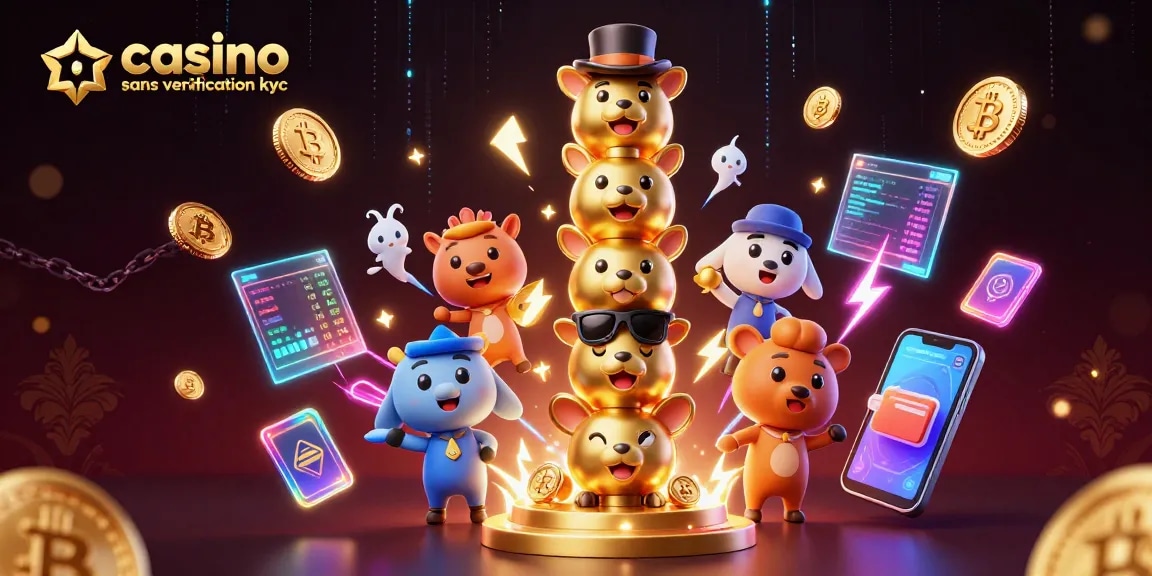 Plongez dans l'univers du casino sans vérification KYC, où la magie des jeux et la crypto-monnaie se rencontrent.