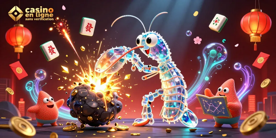 Découvrez l'énergie des jeux avec le casino en ligne sans vérification, mettant en scène un personnage dynamique dans une scène captivante.
