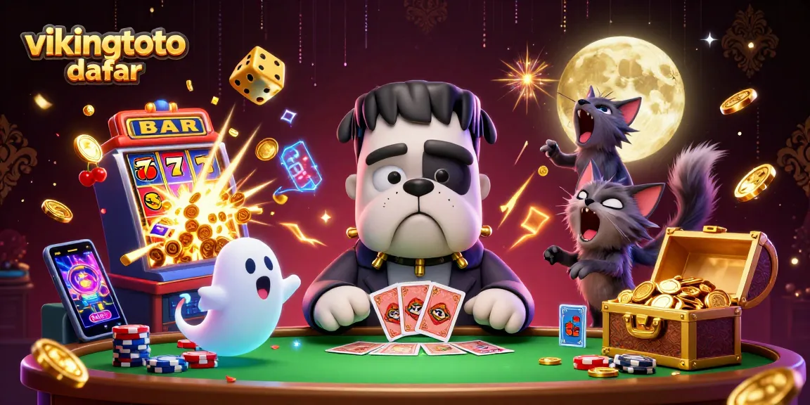 Menggandakan pengalaman judi dengan vikingtoto daftar di meja kartu bertema Halloween.