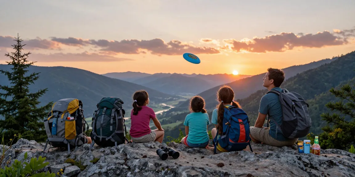 Family enjoying a hike in the mountains, highlighting mantra88 for family adventures and outdoor exploration.