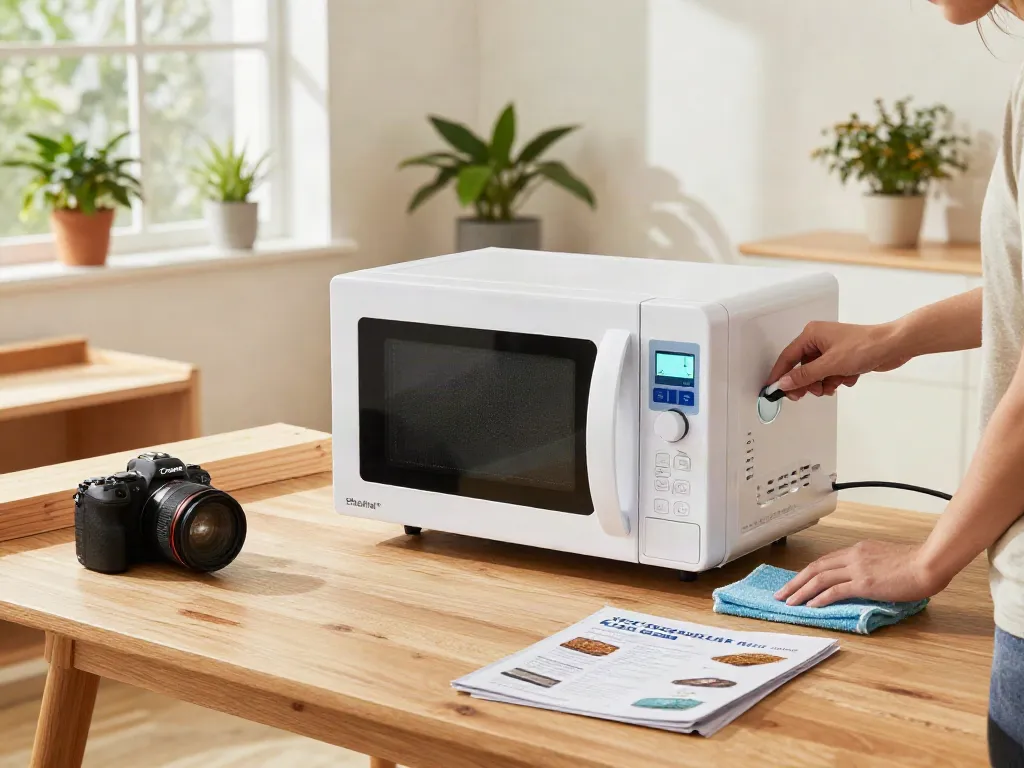SHASHEL® microwave woodworm treatment device in action for safe pest control.