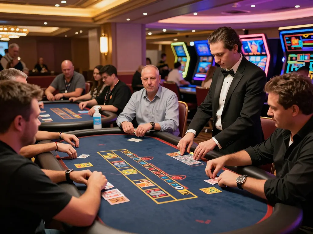 Players engaging in live casino action at ALO8, highlighting the excitement of strategic betting