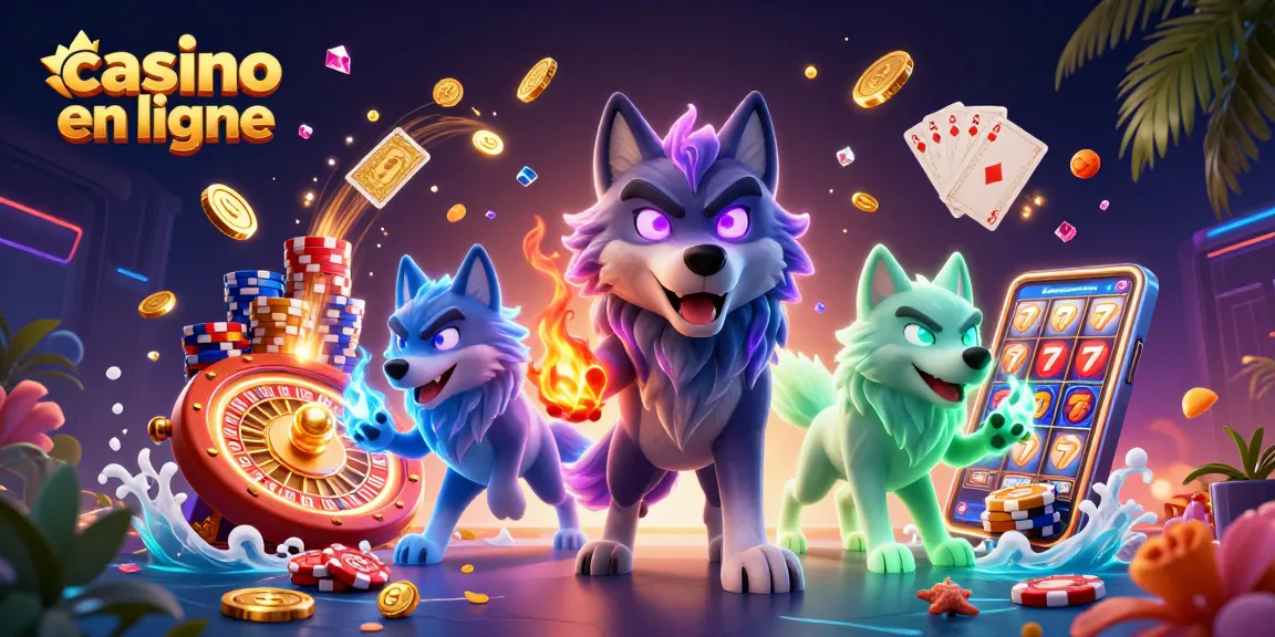 Jouer au casino en ligne avec une ambiance de victoire et des pièces d'or scintillantes.