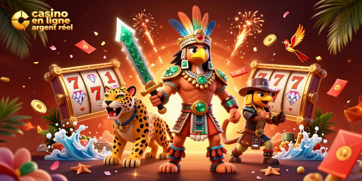 Profitez du jeu passionnant sur casino en ligne argent réel avec cette scène riche en détails.