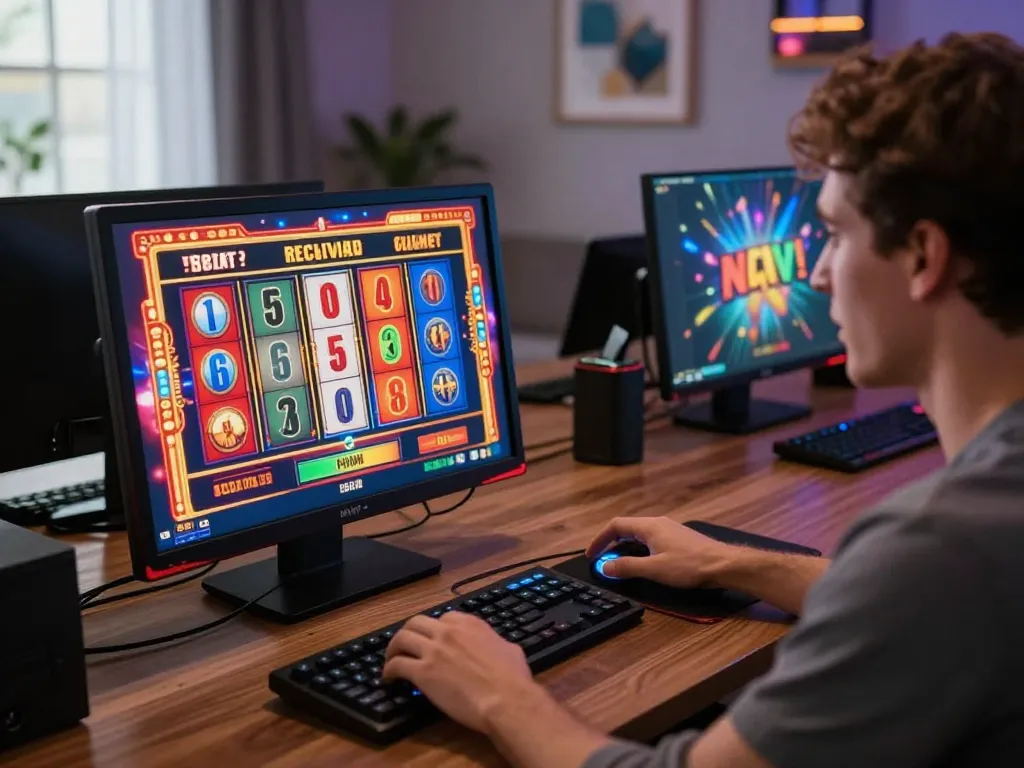 Player enjoying a thrilling TR88 slot game experience with vibrant graphics and excitement