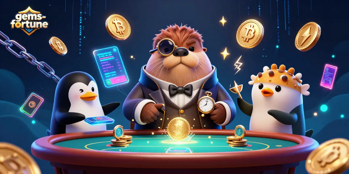 Engage with gems-fortune at a vibrant underwater casino scene featuring unique characters and thrilling game elements.