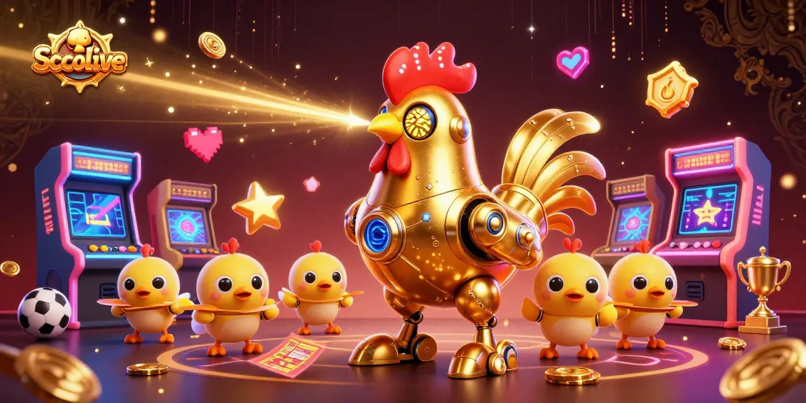 Socolive boosts sports betting excitement while laser-etched by a futuristic golden rooster bot