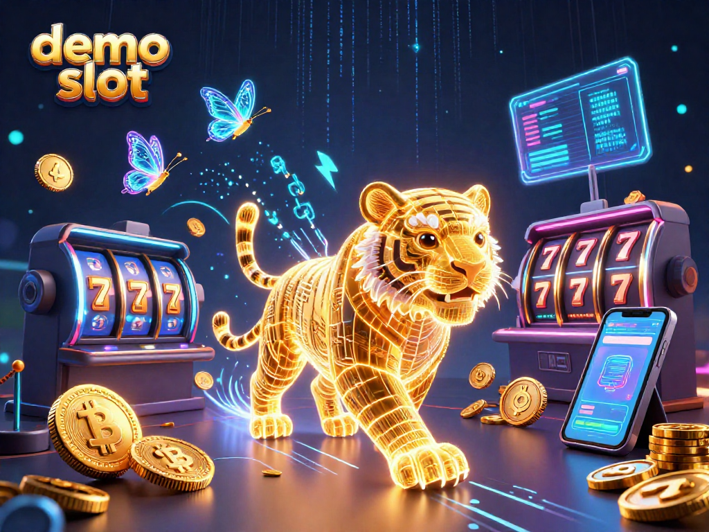 Menangkan jackpot besar dengan demo slot dalam ilustrasi 3D kasino digital yang memukau.