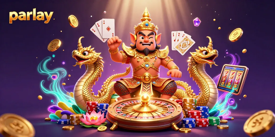 Memenangkan parlay dengan desain kasino 3D yang penuh warna dan energik