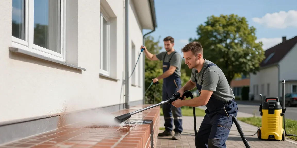 Professionelle Fassadenreinigung Iserlohn durch CONTRALMO mit umweltschonenden Mitteln.