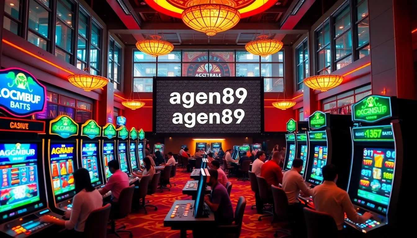 Menggoda pemain dengan pengalaman bermain agen89 di kasino yang meriah.