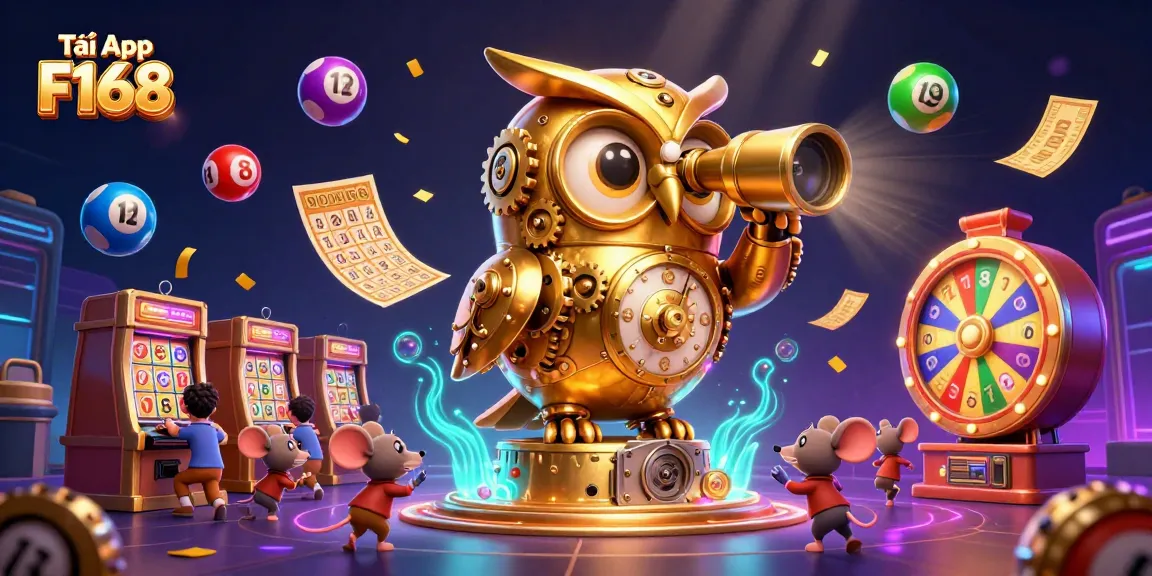 Join the excitement at Tải App F168 with a vibrant casino scene filled with games and dynamic elements.