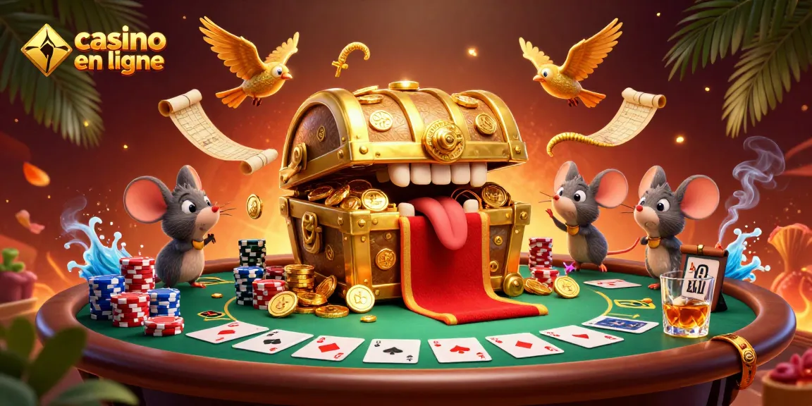 Célébrez le casino en ligne avec cette illustration de jeu captivante et dynamique.