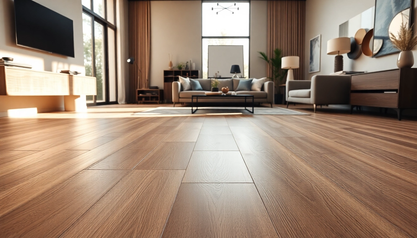 Install luxury vinyl plank flooring for a stylish and inviting living room space.
