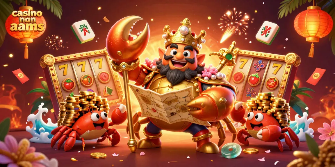 Scopri il mondo dei giochi nei casino non AAMS con il granchio imperatore tra ricchezze scintillanti.