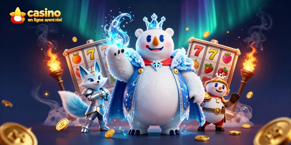 Engagez-vous avec des machines à sous immersives sur le casino en ligne argent réel avec des symboles porte-bonheur et des personnages vibrants.