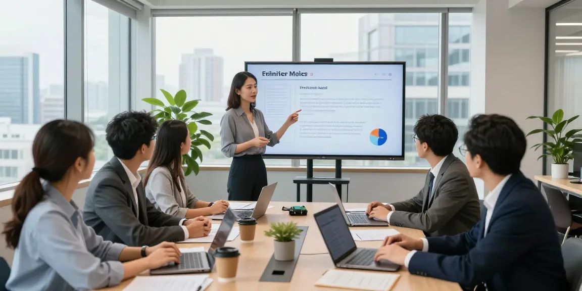 Chef bewerten anonym in professionellem Kontext, Team diskutiert Feedback in modernem Büro.