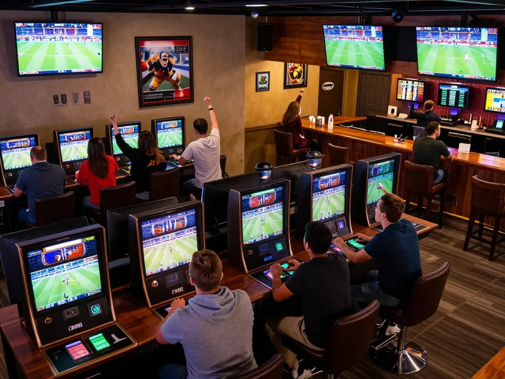 Experience thrilling thể thao mb66 betting with fans cheering in a lively sports betting lounge.