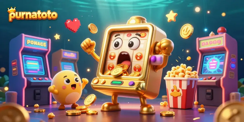 Purnatoto memanjakan pemain dengan slot gacor dan jackpot mengesankan dalam adegan kasino.