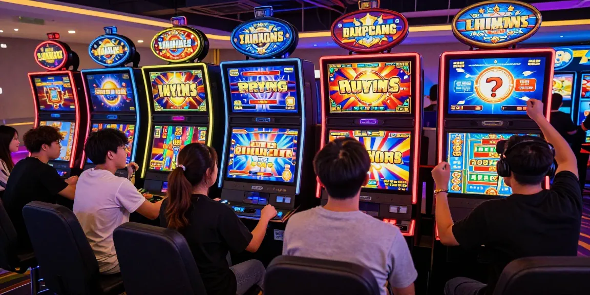 Exciting players celebrating wins in a vibrant สล็อตเว็บตรง online gaming environment.