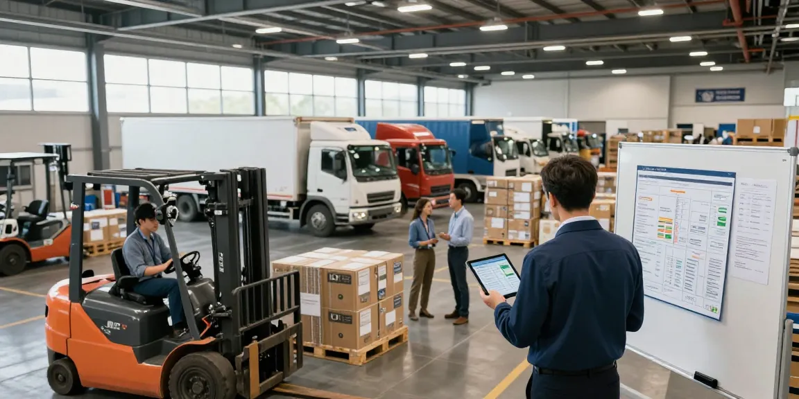LTL Transport von Dortmund in modernem Logistikzentrum mit effizienten Abläufen und engagiertem Team.