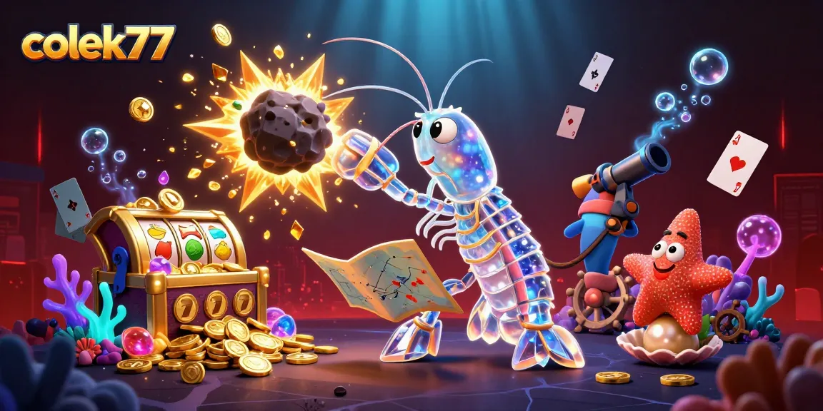 Experience thrilling wins with colek77 in an explosive underwater adventure featuring vibrant gaming elements.