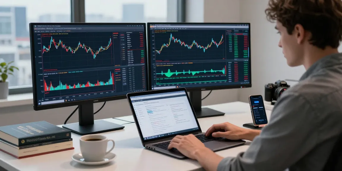 MetaTrader 5 trader analyzing live market data in a modern workspace