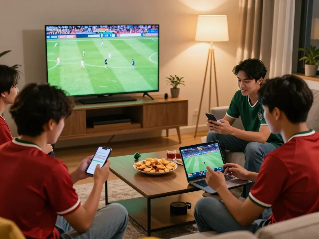 Experience nonton bola live as friends place bets during an exciting game night with engaging atmospheres.