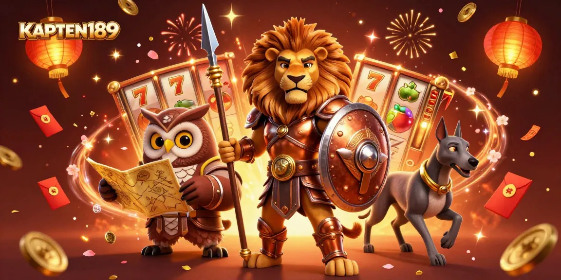 KAPTEN189 menghibur pemain slot dengan simbol keberuntungan dan peluang jackpot yang berkilau.