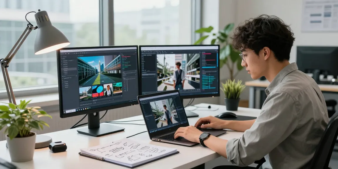 AI image checker analysis in a modern tech office with real-time insights.