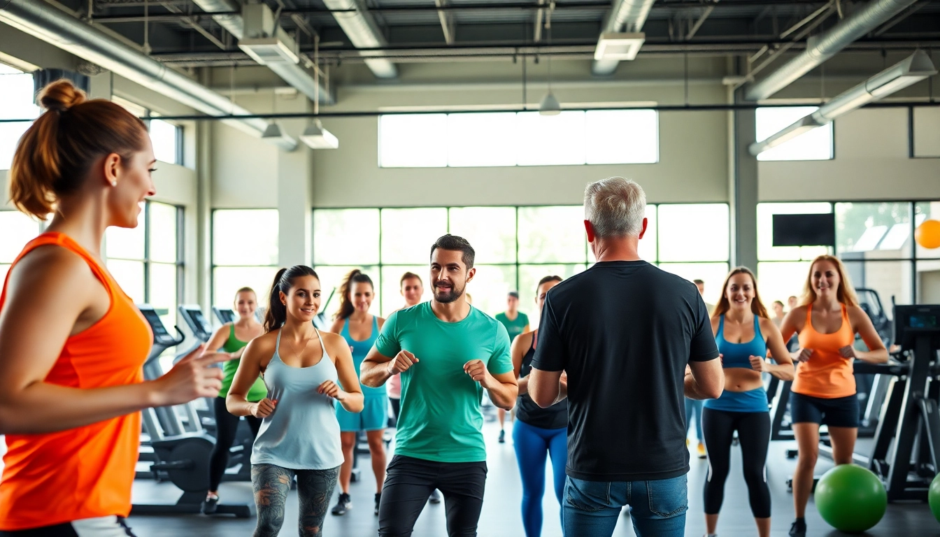 Energizing health club ideas highlighted in a vibrant group workout session.