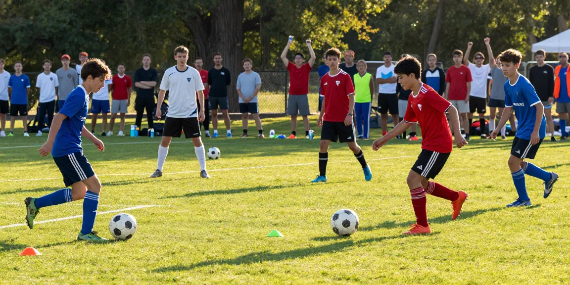 Spiele fußbälle kaufen für leidenschaftliche Spieler auf dem Fußballfeld während eines spannenden Spiels.