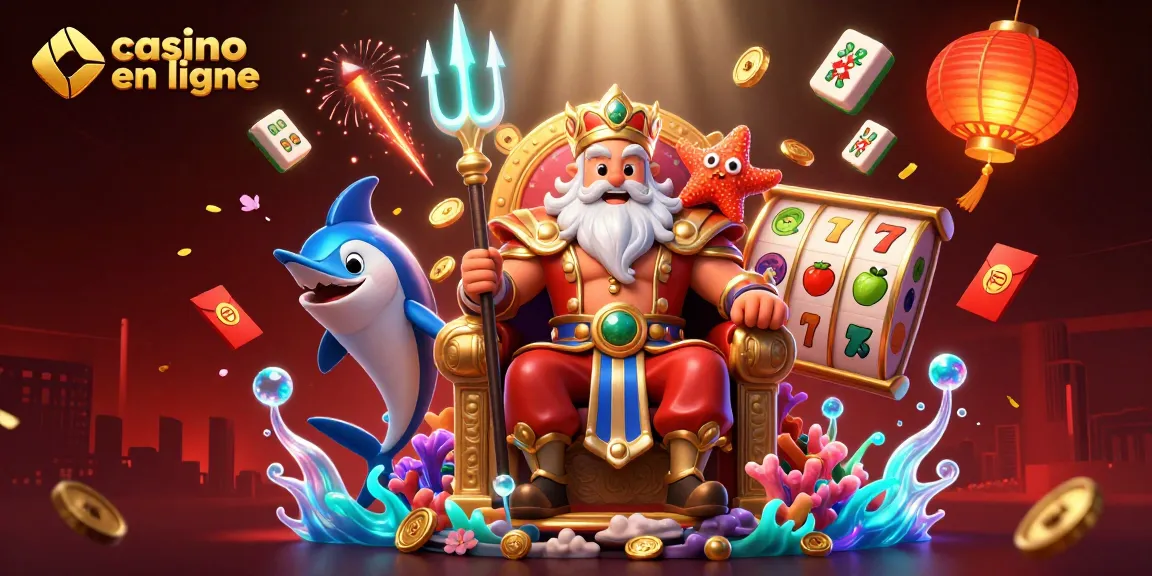 Plongez dans le monde du casino en ligne avec Neptune et ses jeux animés.