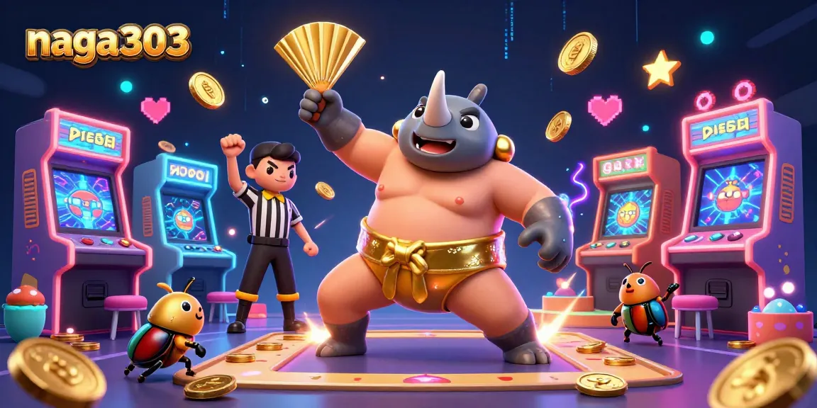 Naga303 offers thrilling gaming experiences with unique characters in a colorful casino setting.