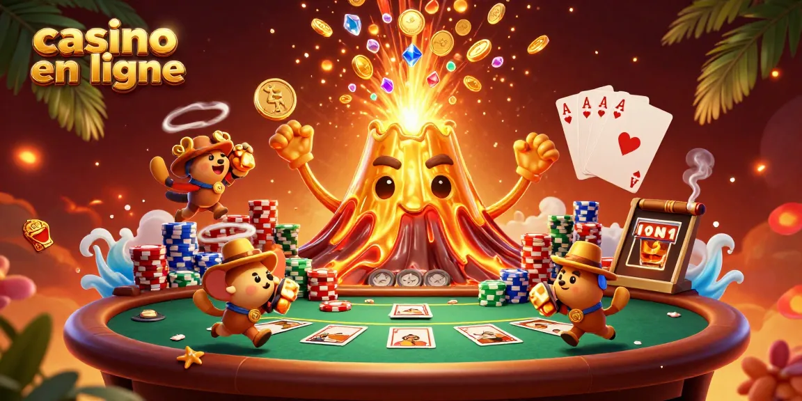 Profitez des gains dans le meilleur casino en ligne avec l'éruption d'un volcan et une pluie de trésors.