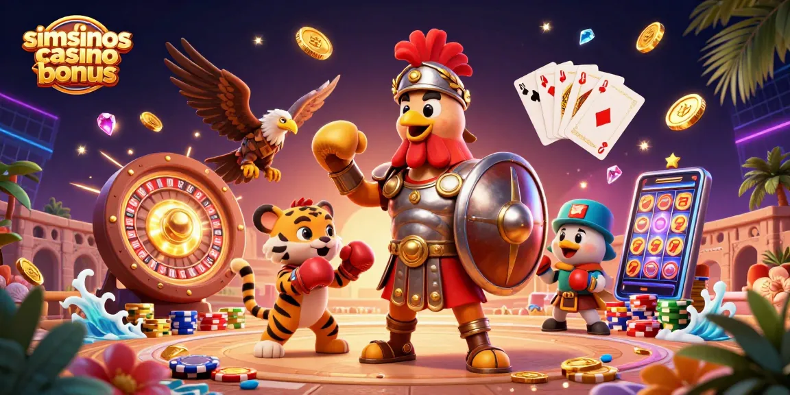 Jouez avec le bonus Simsinos casino, un pack sans wagering, pour remporter des gains réels.