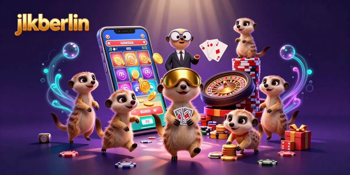 Engage in vibrant jlkberlin gaming action with animated meerkats running a lively casino.
