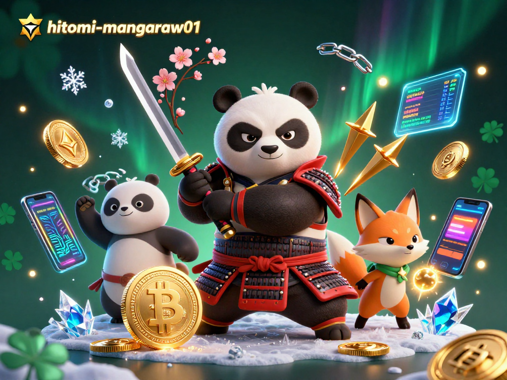 Watch hitomi-mangaraw01's fierce samurai panda conquer in this thrilling digital casino adventure!