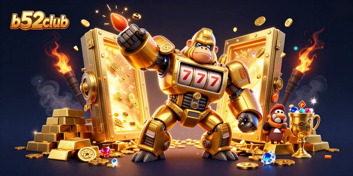 Experience thrilling wins at b52club with golden gorilla mech and dynamic slot features
