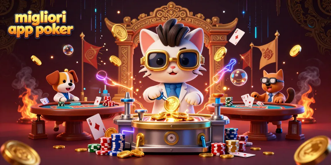 Migliori app poker: Gioca con stile e divertimento con il nostro mad scientist e il fedele assistente mentre creano vincite brillanti.