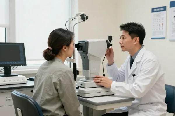 Patient consultation at SNU Eye Clinic emphasizing eye care and advanced diagnostics for eye health https://snuseoulglobal.com
