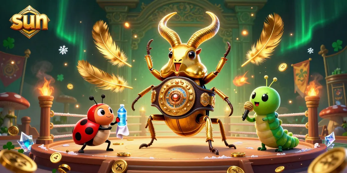 Win big at Sun with thrilling casino games in this vibrant 3D illustration.