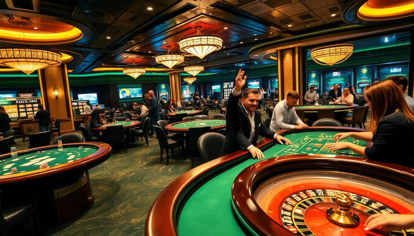 Pengalaman KUY4D Casino dengan pemain yang merayakan kemenangan di meja permainan.