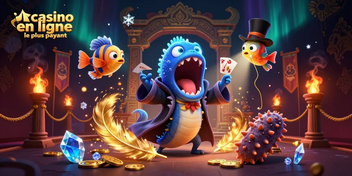 Visualisez le "casino en ligne le plus payant" avec une scène vivante d’un poisson-ange et une anguille jouant de la magie sous l'eau.