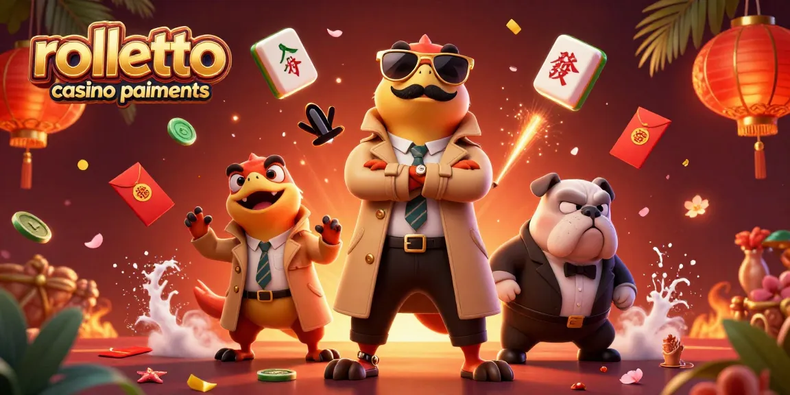 Illustration dynamique sur les paiements au Rolletto casino mettant en avant diverses méthodes de paiement.