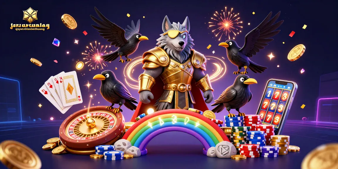 Experience the excitement of quyetchientienthuong while winning big with slot reels, poker chips, and cascading coins.