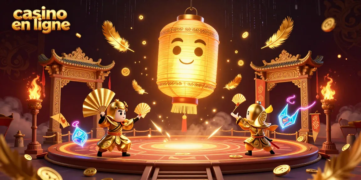 Image illustrant un casino en ligne animé avec des personnages et des éléments de jeu captivants.
