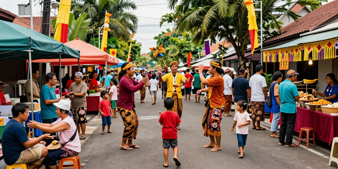 Kegiatan masyarakat Leci123 di acara festival lokal yang meriah.